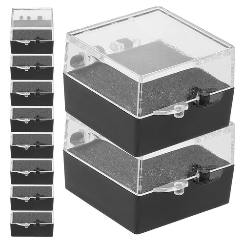 15pcs black acrylic badge - acrylic,