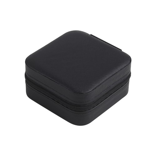 Black velvet jewelry box - black,