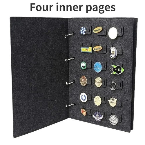 Badge display book - book, brooch