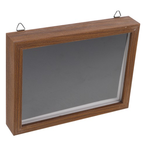 Wood grain pin display case - pin,