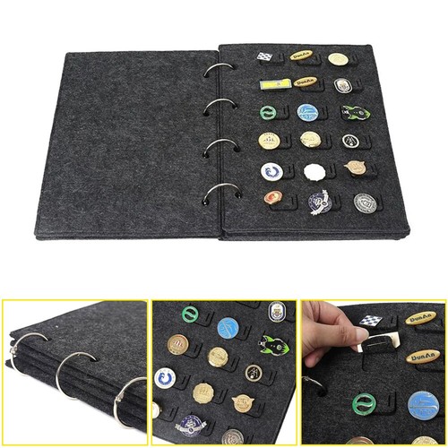 Felt brooch storage book - storage,